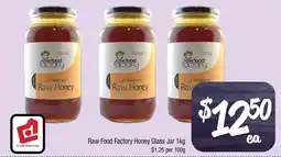 Farmer Jack's Raw Food Factory Honey Glass Jar offer