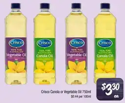 Farmer Jack's Crisco Canola or Vegetable Oil offer