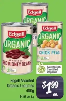 Farmer Jack's Edgell Assorted Organic Legumes offer