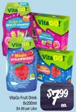Farmer Jack's VitaGo Fruit Drink offer