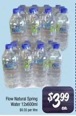Farmer Jack's Flow Natural Spring Water offer