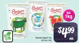 Farmer Jack's Brownes Yoghurt offer