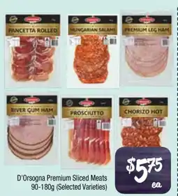 Farmer Jack's D'Orsogna Premium Sliced Meats (Selected Varieties) offer