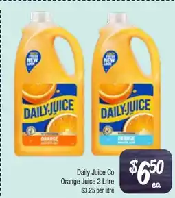 Farmer Jack's Daily Juice Co Orange Juice offer