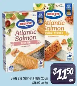 Farmer Jack's Birds Eye Salmon Fillets offer