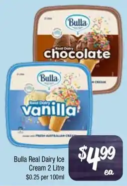 Farmer Jack's Bulla Real Dairy Ice Cream offer