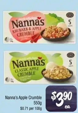 Farmer Jack's Nanna's Apple Crumble offer