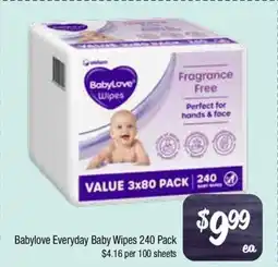 Farmer Jack's Babylove Everyday Baby Wipes offer