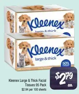 Farmer Jack's Kleenex Large & Thick Facial Tissues offer