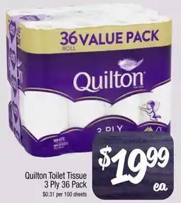 Farmer Jack's Quilton Toilet Tissue 3 Ply offer