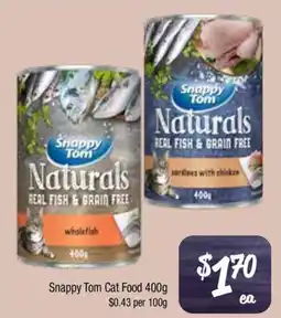 Farmer Jack's Snappy Tom Cat Food offer