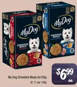 Farmer Jack's My Dog Shredded Meals offer