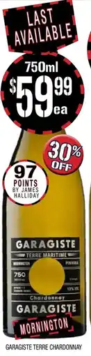 Farmer Jack's Garagiste terre chardonnay offer