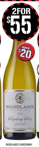 Farmer Jack's Woodlands chardonnay offer