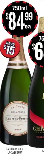 Farmer Jack's Laurent perrier la cuvee brut offer