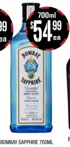 Farmer Jack's Bombay sapphire offer
