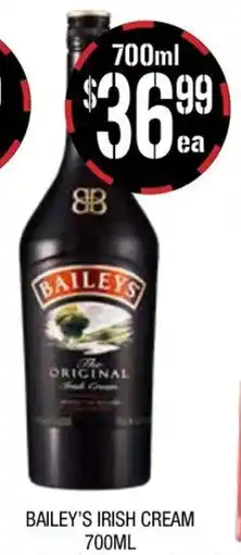 Farmer Jack's Bailey's irish cream offer