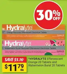 Cincotta Chemist Hydralyte effervescent orange and watermelon burst offer