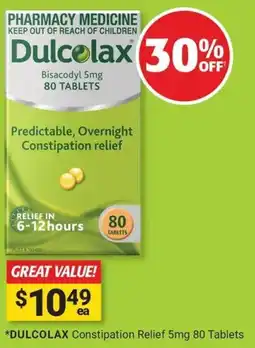 Cincotta Chemist Dulcolax constipation relief offer