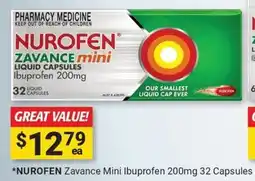 Cincotta Chemist Nurofen zavance mini ibuprofen offer