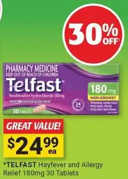 Cincotta Chemist Telfast hayfever and allergy relief offer