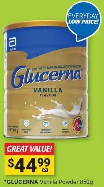 Glucerna vanilla powder