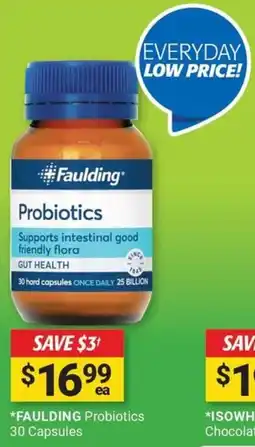 Cincotta Chemist Faulding probiotics offer