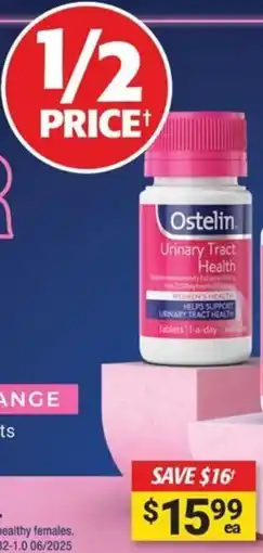 Cincotta Chemist Ostelin urinary tract health offer