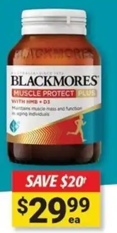 Cincotta Chemist Blackmores muscle protect plus offer