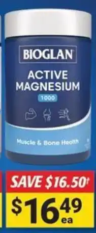 Cincotta Chemist Bioglan active magnesium offer