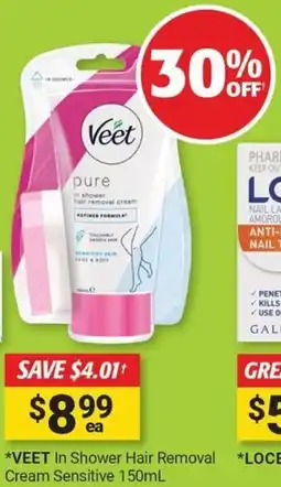 Cincotta Chemist Veet in shower hair removal cream sensitive offer