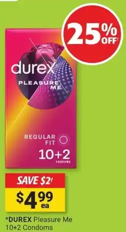 Cincotta Chemist Durex pleasure me condoms offer