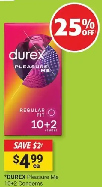 Cincotta Chemist Durex pleasure me condoms offer