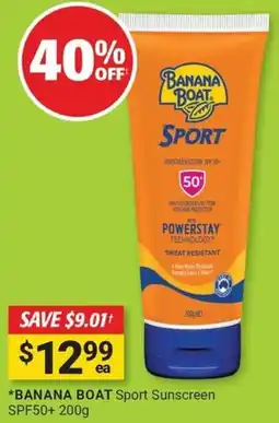 Cincotta Chemist Banana boat sport sunscreen spf50+ offer