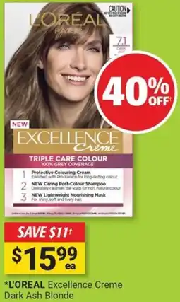 Cincotta Chemist L'oreal excellence creme dark ash blonde offer
