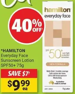 Cincotta Chemist Hamilton everyday face sunscreen lotion spf50+ offer
