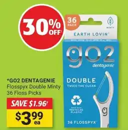 Cincotta Chemist Go2 dentagenie flosspyx double minty floss picks offer