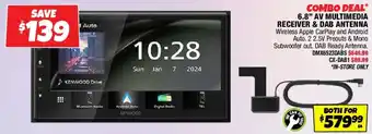 6.8" av multimedia receiver & dab antenna