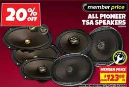 Autobarn All pioneer tsa speakers offer