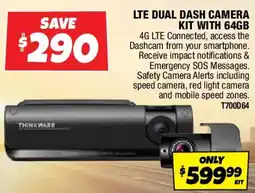Autobarn Lte dual dash camera kit with 64gb offer