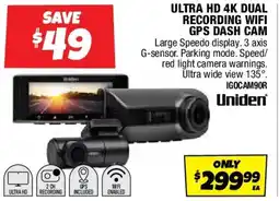 Autobarn Ultra hd 4k dual recording wifi gps dash cam offer