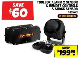 Autobarn Toolbox alarm 2 sensor & remote controls & shock sensor offer