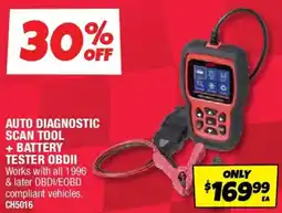 Autobarn Auto diagnostic scan tool + battery tester obdii offer