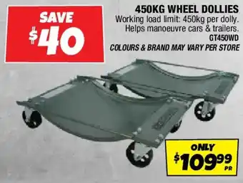 Autobarn Wheel dollies offer