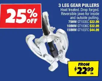 Autobarn 3 leg gear pullers offer