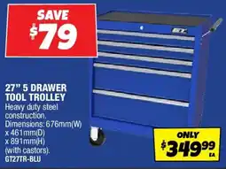 Autobarn Drawer tool trolley offer