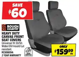 Autobarn Heavy duty canvas front seat covers offer