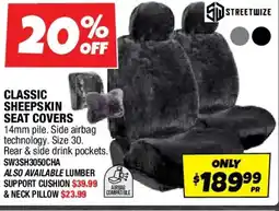 Autobarn Classic sheepskin seat covers offer