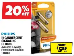 Autobarn Philips incandescent signaling globes offer