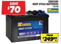 Autobarn Century deep cycle batteries offer